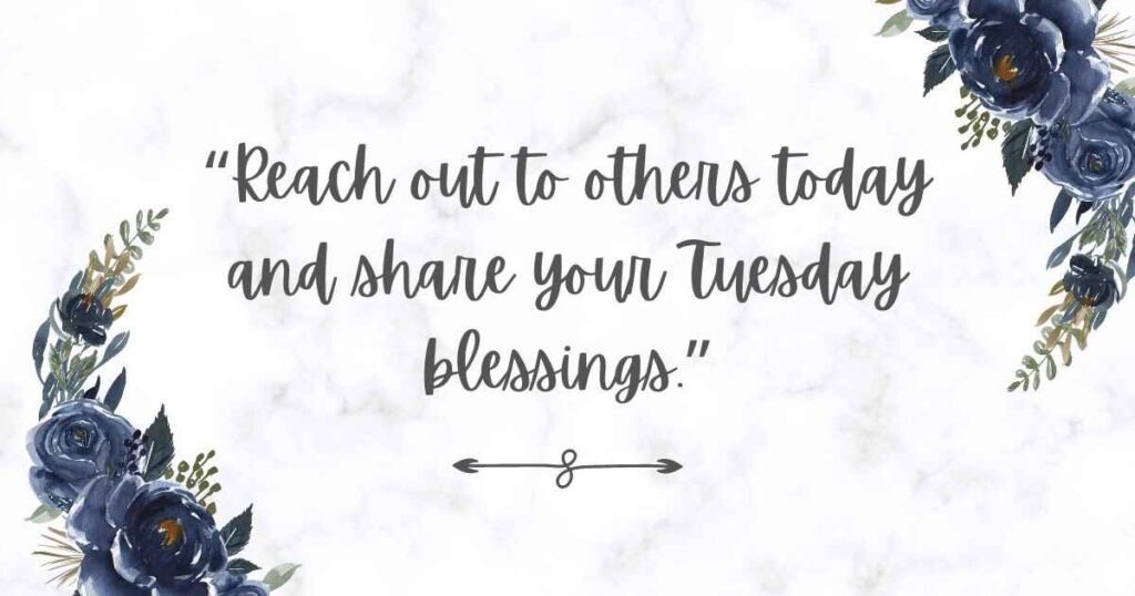 Blessed Tuesday Connections