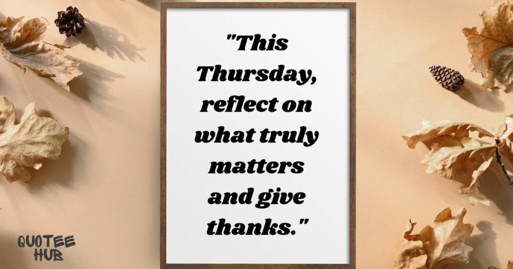 Words of Appreciation for Thursday