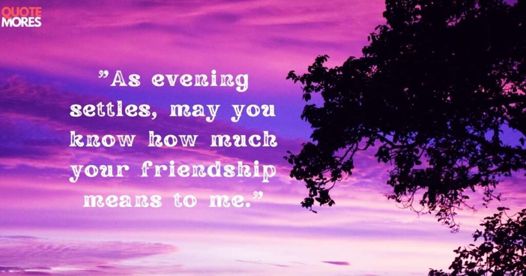 Evening Blessings for Friends