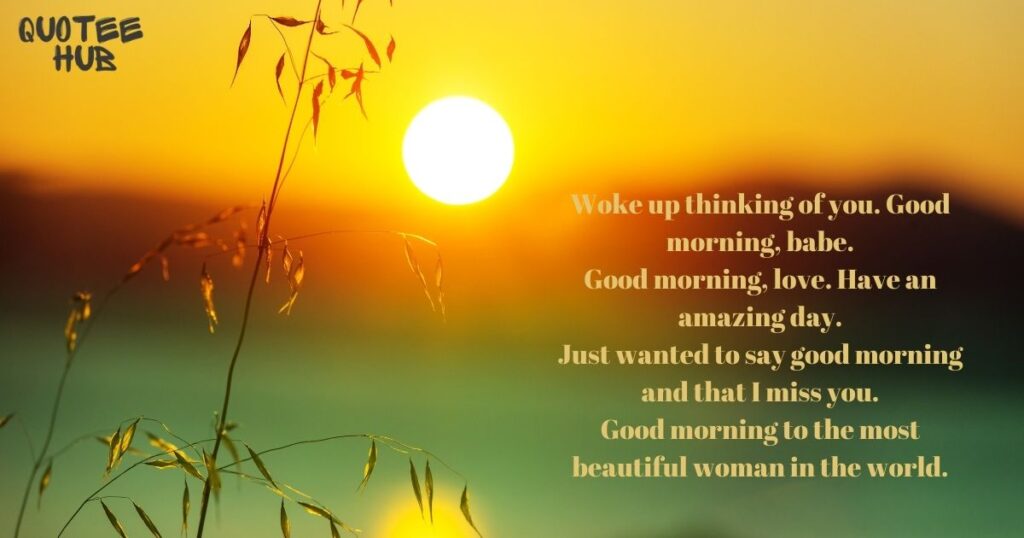 Good Morning Text Messages for Her