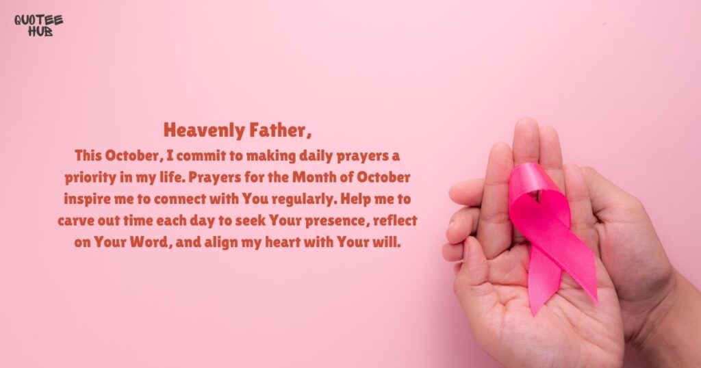 Prayers for the Month of October