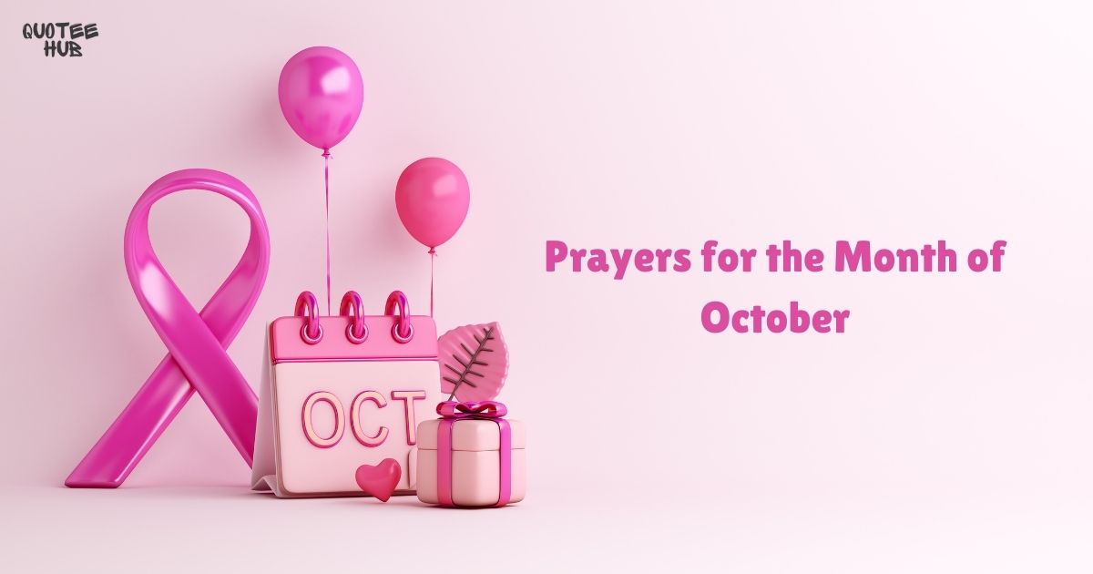 Prayers for the Month of October