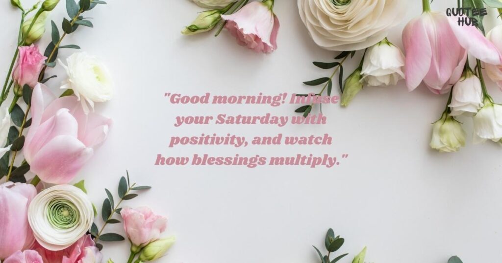 Saturday Morning Blessings