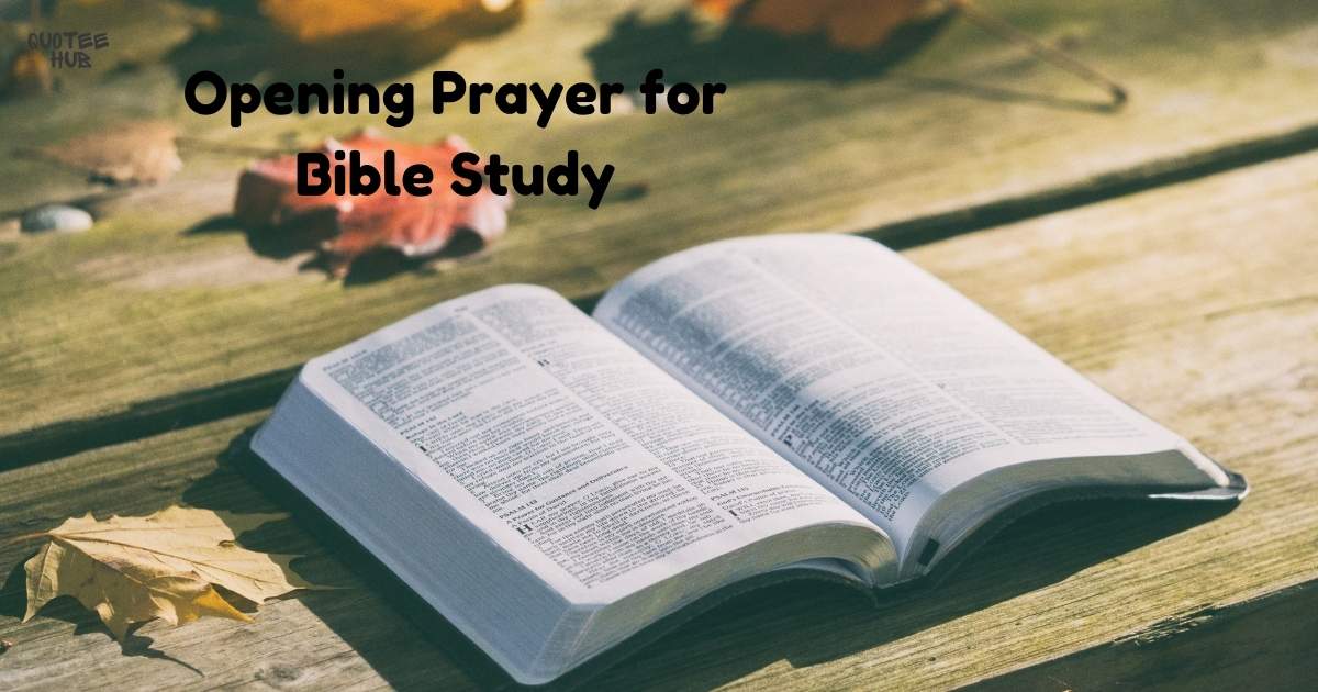 Prayer for Bible Study