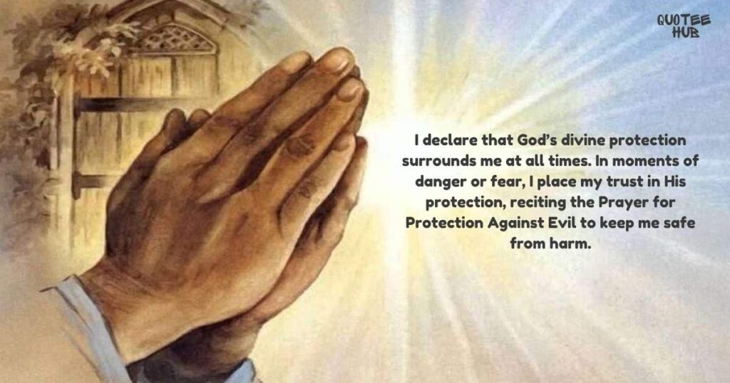 Prayer for Protection Against Evil