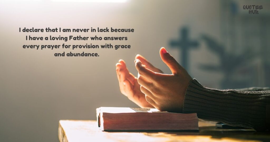 Prayer for Provision 