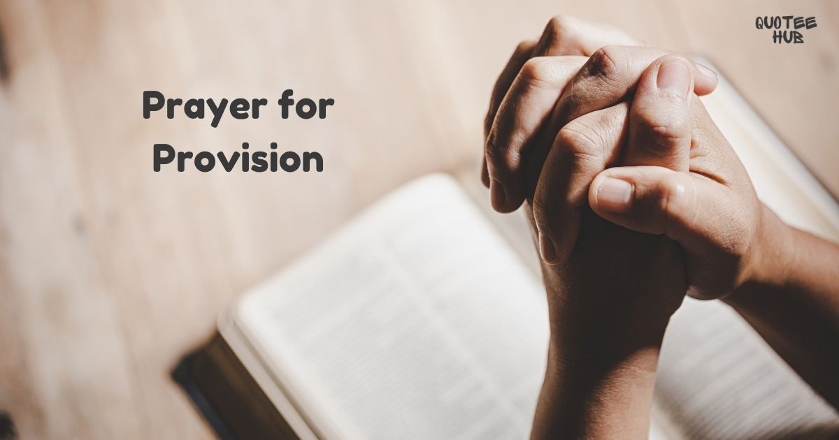 Prayer for Provision